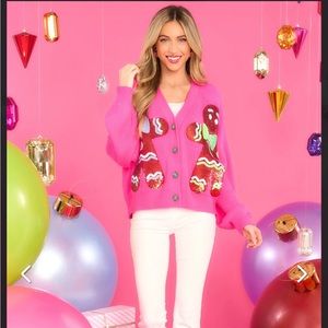 Queen of Sparkles Gingerbread Cardigan